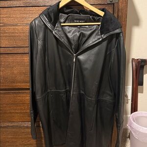 Nine West Black Leather Ladies Jacket